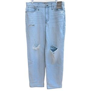 Madewell The Slouchy Boyjean Light Blue Denim Jeans